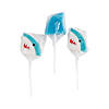 2" 7 oz. Shark Head Blue & White Mixed Fruit Lollipops - 12 Pc. Image 1