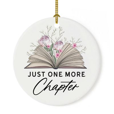 2.8" Ceramic Ornament, One More Chapter Image 2