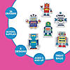 2" Assorted Robot Character Rubber Erasers - 24 Pc. Image 2