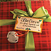 2" Believe Jingle Bell Metal Christmas Ornaments with Card for 12 Image 1