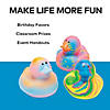2" Bright Colors &amp; Patterns Psychedelic Rubber Ducks - 12 Pc. Image 2
