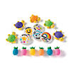 2" Bright Colors Turtle-Shaped Rubber Erasers - 12 Pc. Image 2