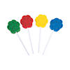 2" Brightly Colored Paw Print-Shaped Lollipops - 12 Pc. Image 1