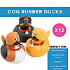 2" Brown, Black and Tan Dog Character Rubber Duck Toys - 12 Pc. Image 1