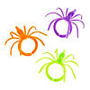 2" Bulk 144 Pc. Assorted Neon Color Plastic Halloween Spider Rings Image 3