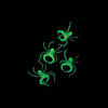 2" Bulk 144 Pc. Glow-in-the-Dark Plastic Spider Novelty Rings Image 1