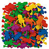 2" Bulk 144 Pc. Mini Bright Colors Plastic Jumping Frogs Image 1