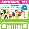 2" Bulk 48 Pc. Animal Vinyl Rubber Ducks Assortment Image 2