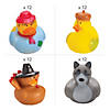 2" Bulk 48 Pc. Fall-Themed Rubber Duck Assortment Image 1