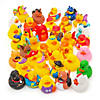 2" Bulk 48 Pc. Silly Character Yellow Rubber Ducks Assortment Image 1