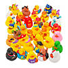 2" Bulk 48 Pc. Silly Character Yellow Rubber Ducks Assortment Image 2