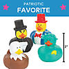 2" Bulk 48 Pc. Vinyl Patriotic Icon Founding Fathers Rubber Ducks Image 2