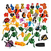 2" Bulk 50 Pc. Mini Multicolored Vinyl Finger Puppet Assortment Image 1