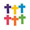 2" Bulk 72 Pc. Mini Bright Solid Color Cross Plastic Maze Puzzles Image 1