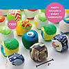 2" Bulk 96 Pc. Mini Mega Everyday Fun Vinyl Kick Ball Assortment Image 1