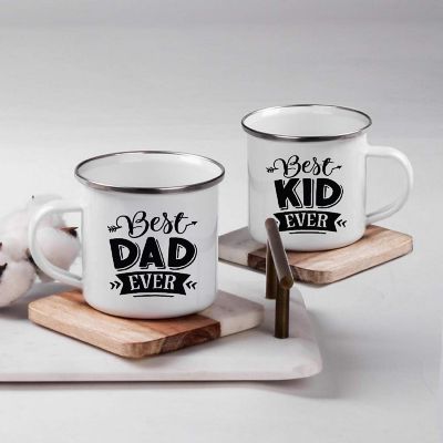 2 Campfire Mug Best Dad Ever/Best Kid Image 1