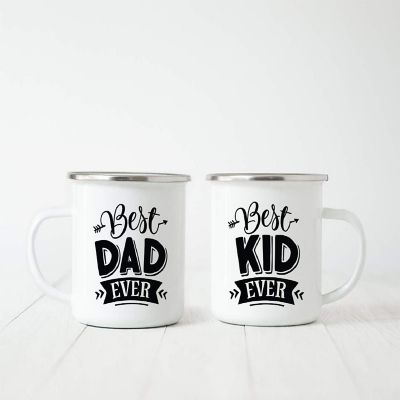 2 Campfire Mug Best Dad Ever/Best Kid Image 1