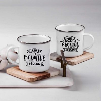 2 Campfire Mug I Am/I Am Not A Morning Image 1