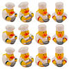 2" Chef Cooking Character Rubber Ducks &amp;#8211; 12 Pc. Image 1