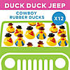 2" Classic Cowboy & Sheriff Yellow Rubber Ducks - 12 Pc. Image 2