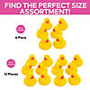 2" Classic Yellow Novelty Rubber Ducks - 12 Pc. Image 1