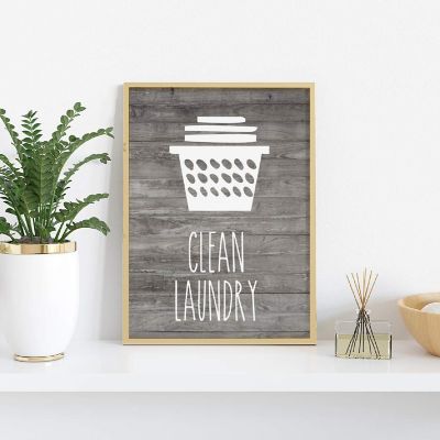 2 Clean vs Dirty Laundry Signs 8.5x11in Image 2