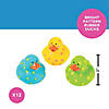 2&quot; Colorful Bright Pattern Rubber Ducks - 12 Pc. Image 1