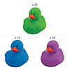 2" Cool Color Vinyl Rubber Duck Assortment &#8211; 36 Pc. Image 1