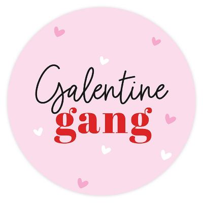 2'' Cute Pink Red Galentine Stickers Image 3
