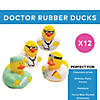 2" Doctor Rubber Ducks with Prescription Pad, Stethoscope & Scrubs - 12 Pc. Image 1