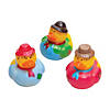 2" Fall Harvest Scarecrow Blue, Green & Pink Rubber Ducks - 12 Pc. Image 1