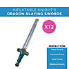 2 Ft. Inflatable Knight's Dragon-Slaying Vinyl Swords - 12 Pc. Image 1