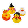 2" Halloween Pumpkin, Witch, Ghost & Vampire Rubber Ducks - 12 Pc. Image 1