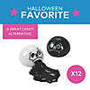 2" Halloween Skull Black & White Vinyl Slime Sucker Toys - 12 Pc. Image 2