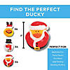 2" Holiday Characters Santa, Reindeer & Snowman Rubber Ducks - 12 Pc. Image 1