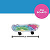 2" Mini Classic Tie-Dye Multicolor Plastic Skateboards - 36 Pc. Image 2