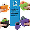 2" Mini Halloween Cup Characters Rubber Squeeze Toys - 12 Pc. Image 2