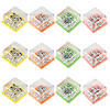 2" Mini Letter Brightly Colored Plastic Brain Teaser Games - 12 Pc. Image 1