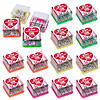 2" Mini Letter Game Valentine Exchanges with Sticker for 12 - 24 Pc. Image 1