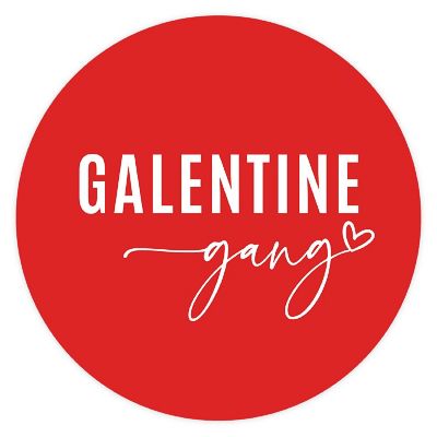 2'' Minimal Red White Galentines Sticker Image 3