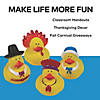 2" Multicolor Fall Thanksgiving-Themed Rubber Ducks &amp;#8211; 12 Pc.  Image 2