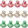 2" Multicolor Marbleized Swirl Christmas Rubber Ducks &amp;#8211; 12 Pc.  Image 1
