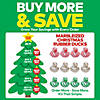 2" Multicolor Marbleized Swirl Christmas Rubber Ducks &amp;#8211; 12 Pc.  Image 3