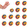 2" Multicolor Swirl Pattern Metal YoYos &amp;#8211; 12 Pc. Image 1