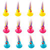 2" Multicolored Crazy Hair Bright Rubber Ducks - 12 Pc. Image 1