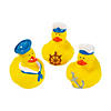 2" Nautical Sailor Characters Rubber Ducks in Uniform - 12 Pc. Image 1