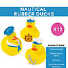 2" Nautical Sailor Characters Rubber Ducks in Uniform - 12 Pc. Image 2