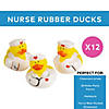 2" Nurse Rubber Ducks with Stethoscope, Clipboard & Thermometer - 12 Pc. Image 1