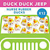 2" Nurse Rubber Ducks with Stethoscope, Clipboard & Thermometer - 12 Pc. Image 2