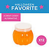 2" Orange Slime in Pumpkin-Shaped Plastic Containers - 12 Pc. Image 1